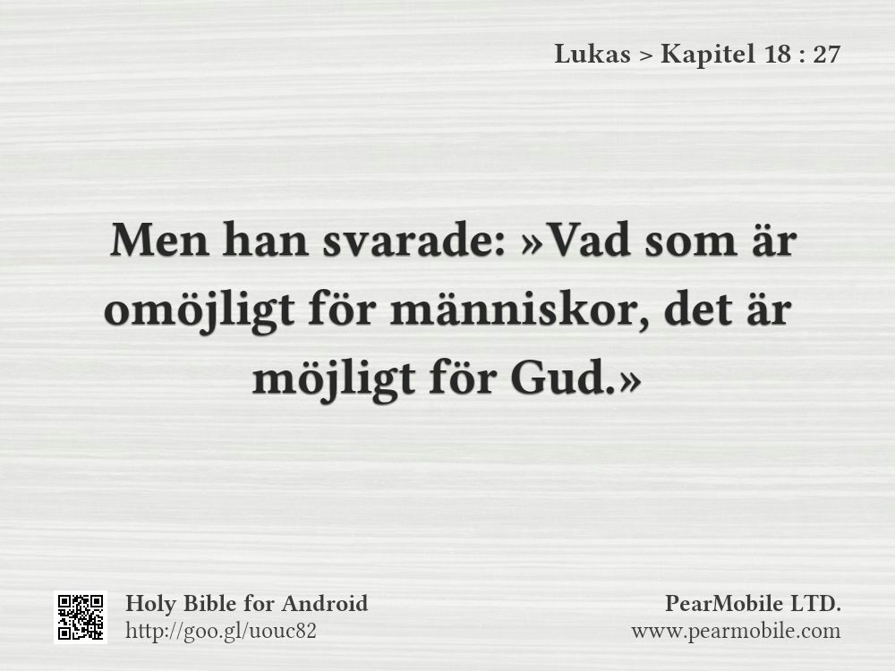 Lukas, Kapitel 18:27